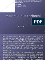 Curs 08 - Implantul Subperiostal