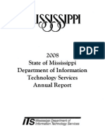 State of Mississippi Department of Information Technological Services 2008