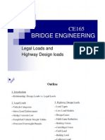 CE165 Bridge Engineering: Legal Loads and Highway Design Loads