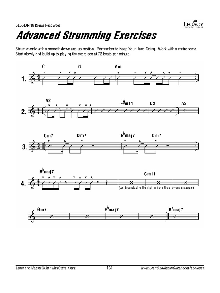 Advanced Strumming Exercises