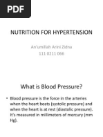 Nutrition For Hypertension