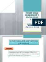 TERCER CICLO ECONÒMICO Y SOCIAL EN EL