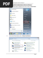 Configuring 802.1X Authentication Client For Windows 7