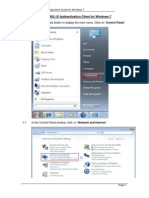 Configuring 802.1X Authentication Client For Windows 7