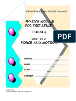 Form 4 Force and Motion: Physics Module For Excellence