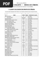 Lista 1 Música Câmara