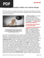 5 Dicas Estudar Melhor Em Menos Tempo