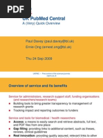 Download UK PubMed Central Overview Paul Davey and Ernie Ong British Library by alisonhenning SN20216685 doc pdf