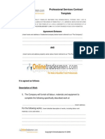 Onlinetradesmen - Ie Contract Template For Home Improvement Projects
