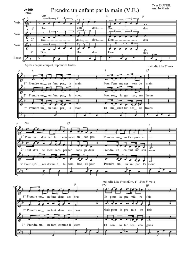 Chanson Prendre Un Arabe Par La Main prendre_un_enfant_par_la_main.pdf | Personnes