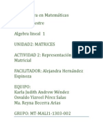 Representación matricial de sustancias súper proteínas