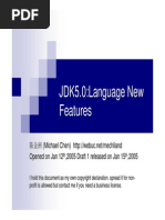 2005 01 25 JDK5 Language New Features