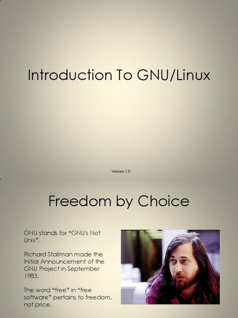 Introduction to GNU/Linux Basics | PDF | Computers | History