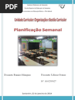 Planificação para uma semana 1 ceb