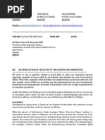 Download An Open Letter on the State of the Nation and Corruption by Ni Sisi Kenya SN202184232 doc pdf