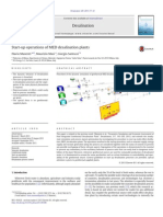 Start-Up Operations of MED Desalination Plants