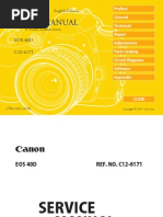 Download Canon Eos 40D Service Manual Repair Guide by zstarce SN202209417 doc pdf
