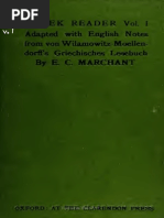 Greek Reader Selected & Adapted With English Notes From Prof. Von Wilamowitz-Moellendorff's Griechisches Lesebuch - Vol. 1 (1905)