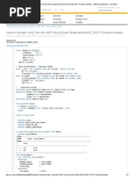 How To Upload Long Text Into SAP Using Excel Sheet and SAVE - TEXT Function Module - ABAP Development - SCN Wiki