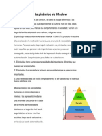 La pirámide de Maslow