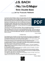 Bach - Suite No.1 - Double Bass (Ed.+Rabbath)