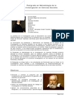 Postgrado Metodologia Investigacion Ciencias Sociales