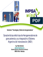 Caracteristicas Aerogeneradores Argentina