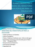 Planes educativos Ministerio Poder Popular