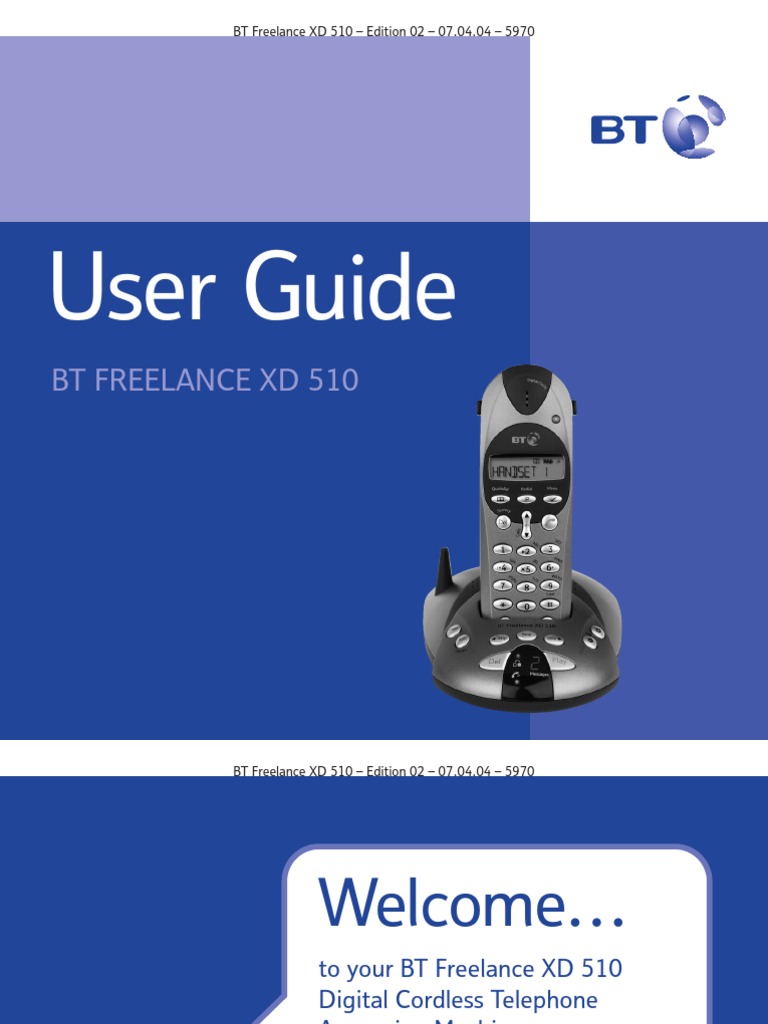 Bt Freelance Xd510 User Guide Ac Power Plugs And Sockets Battery Electricity
