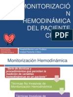 Monitorización Hemodinámica del paciente crítico