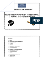 Manual para Tecnicos (Plomeria)