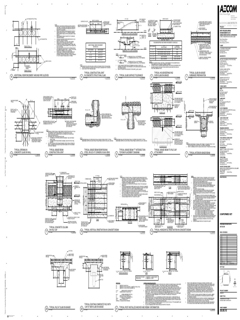 s0!00!10 - Foundation Typical Details and Schedules | PDF | Deep ...