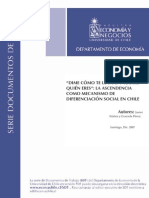 Dime Como Te Llamas y Te Dire Quien Eres La Ascendencia Como Mecanismo de Diferenciacion Social en Chile