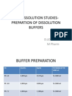 The Dissolution Studies-Prepartion of Dissolution Buffers