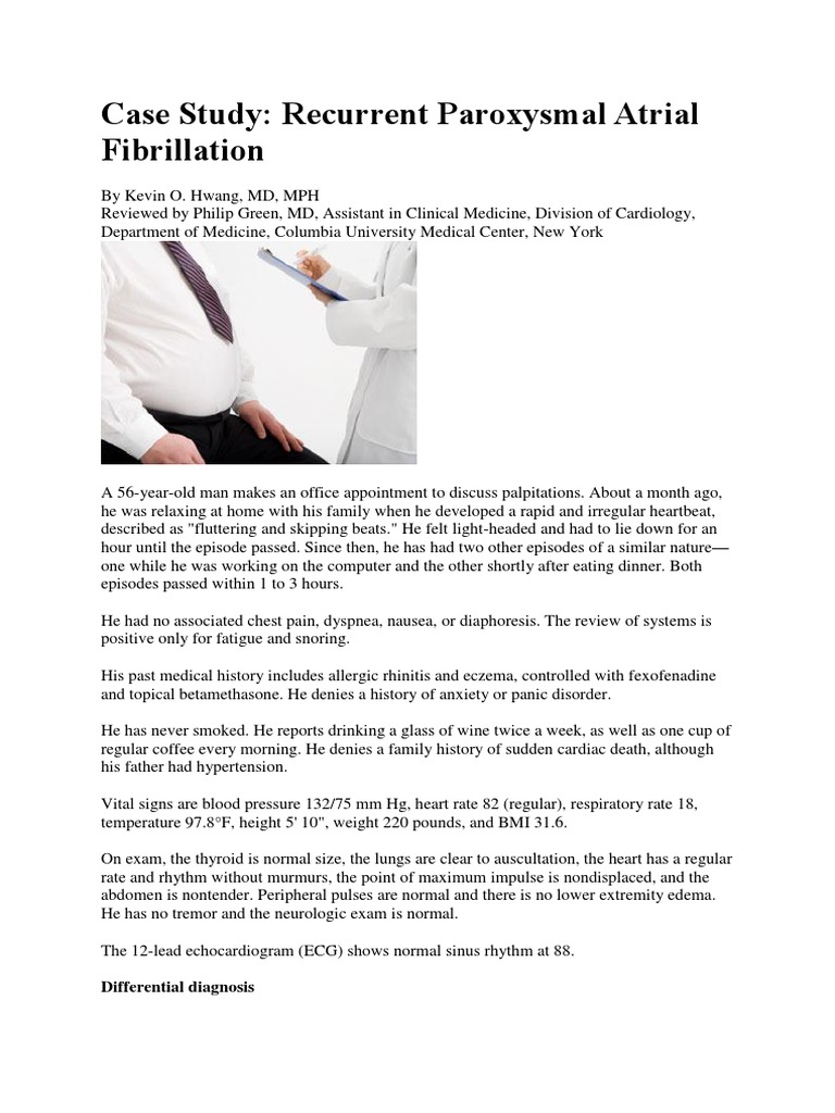 Case study 7 atrial fibrillation and oral anticoagulation picture