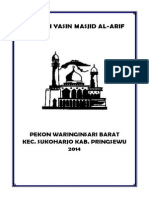 Jamaah Yasin Masjid Al-Arif: Pekon Waringinsari Barat Kec. Sukoharjo Kab. Pringsewu 2014