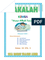 Makalah Kimia Alkali Tanah