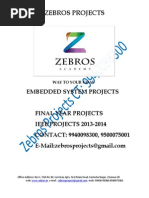 Design and Development of Pic Microcontroller Based Vehicle Monitoring System Using Controller Area Network (Can) Protocol - Zebros Ieee Projects