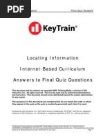 KeyTrain Locating Information Level 1 - 6 ANSWERS