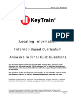 KeyTrain Locating Information Level 1 - 6 ANSWERS