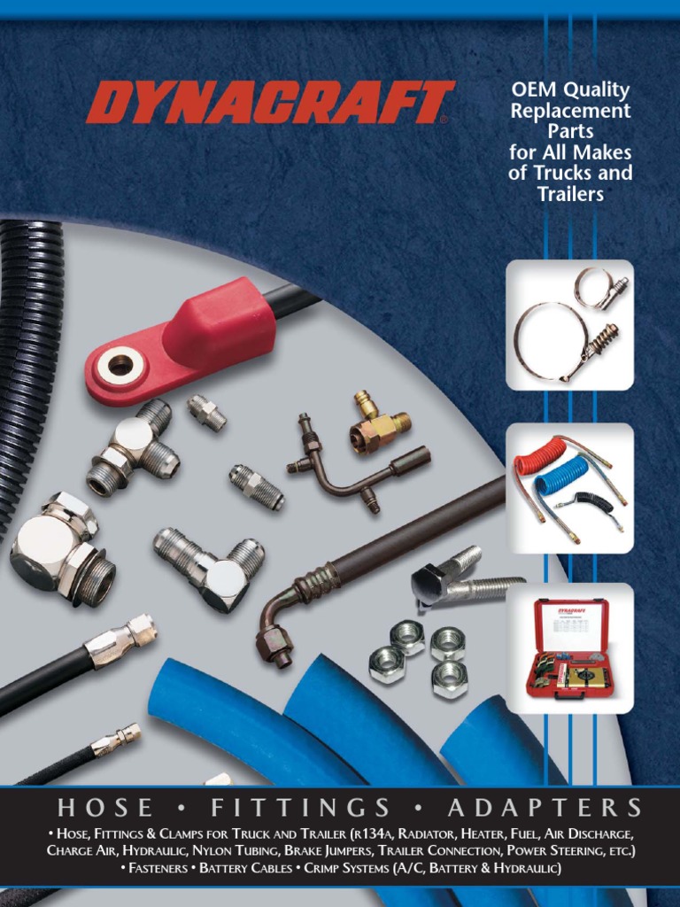 Dynacraft Hose Fittings Adapters PDF Screw Pipe (Fluid Conveyance)