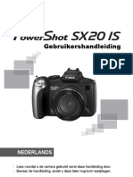 Canon Powershot SX20 User Guide Dutch