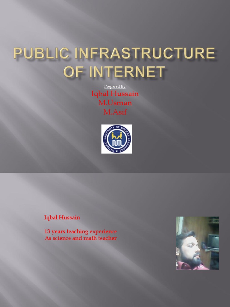 Public Infrastructure of Internet | PDF | Infrastructure | Proprietary ...