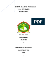 Download PERUBAHAN ADAPTASI PSIKOLOGIPADA IBU HAMILTRIMESTER I by   SN202303105 doc pdf