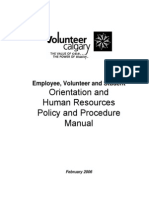 Volunteer Centre HR Policy Manual