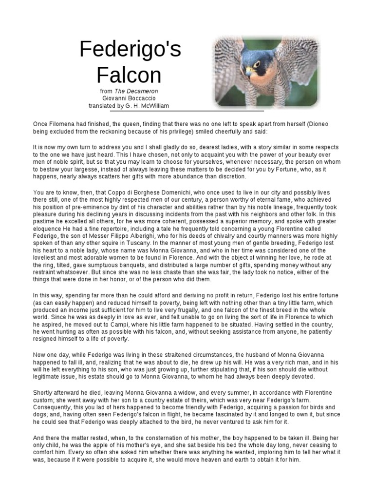 Federigo's Falcon PDF