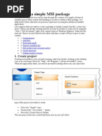 Creating A Simple MSI Package