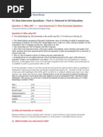 F1 Visa Interview Questions