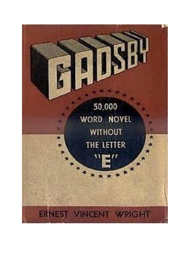 Gadsby by Ernest Vincent Wright PDF PDF
