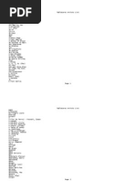 Tablatures Artists List | PDF